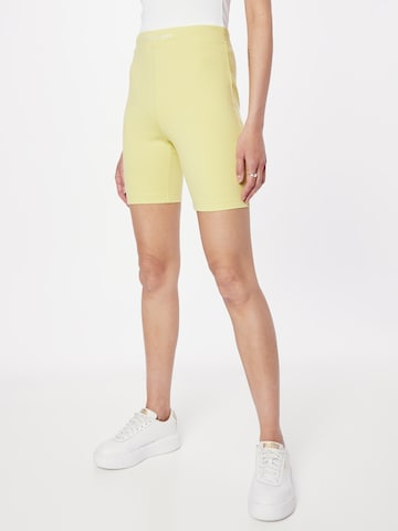 Calvin Klein JeansSkinny Tajice - žuta boja: prednji dio