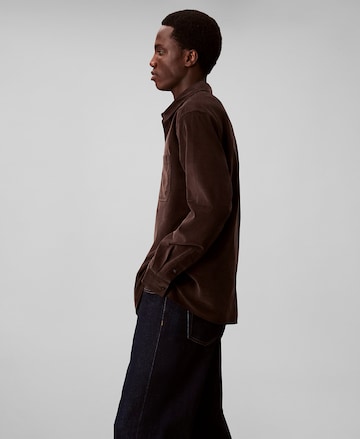 Coupe regular Chemise Calvin Klein en marron