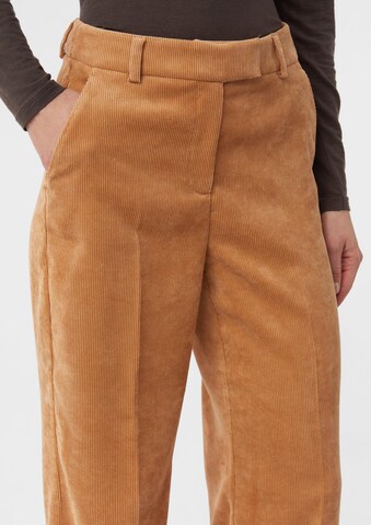 Wide Leg Pantalon à plis COMMA en marron