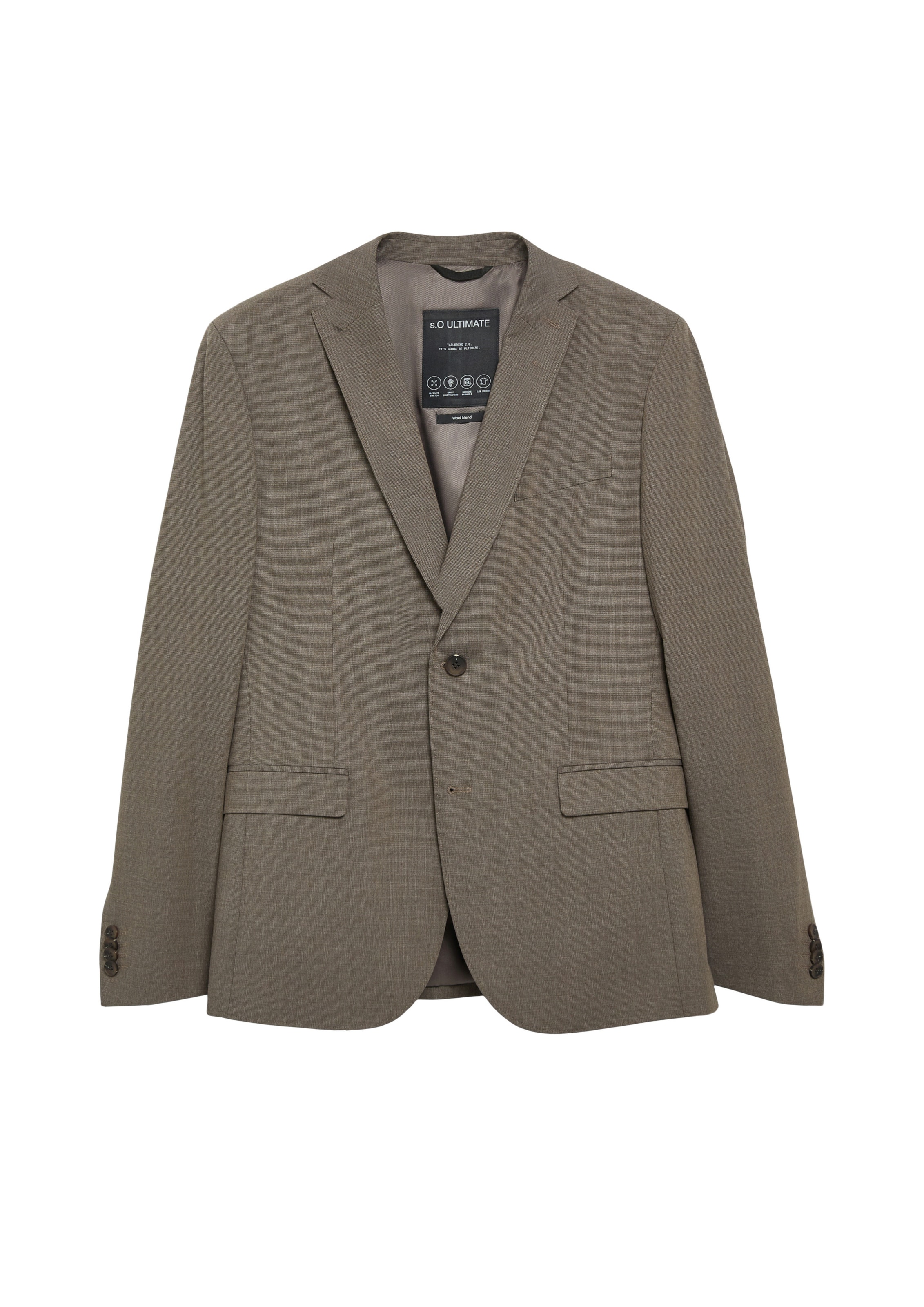 s.Oliver Suit Jacket 'Ultimate' in 46 in Sand / Dark brown, Item view