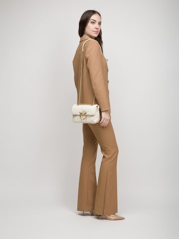 PINKO Schoudertas 'Love Puff Mini Cl Sheep Nappa' in Wit: voorkant