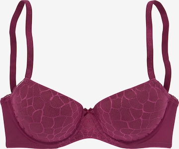 LASCANA T-shirt Bra in Red: front