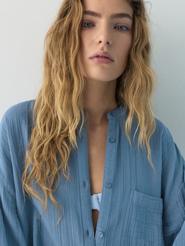 Chemisier Pull&Bear en bleu