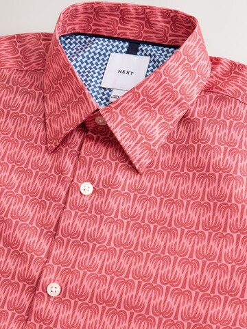 Next Regular Fit Hemd in Rot