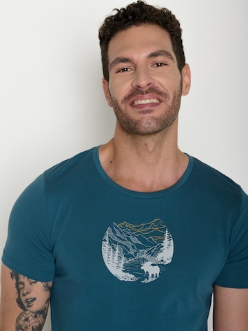 Maglietta 'Guide Moose Creek' di GREENBOMB in blu