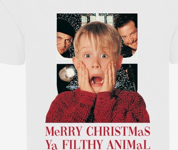 F4NT4STIC Shirt 'Disney Home Alone Merry Christmas Ya Filthy' in Wit: voorkant