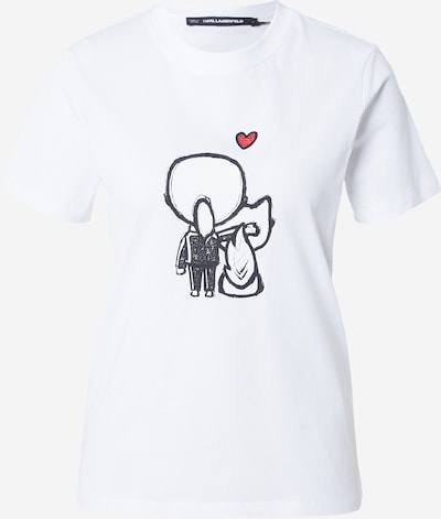 Marškinėliai 'IKON VALENTINE' iš Karl Lagerfeld, spalva – juoda / balta, Prekių apžvalga