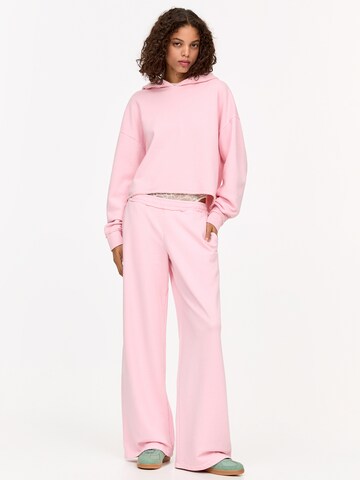 Bluză de molton de la Pull&Bear pe roz