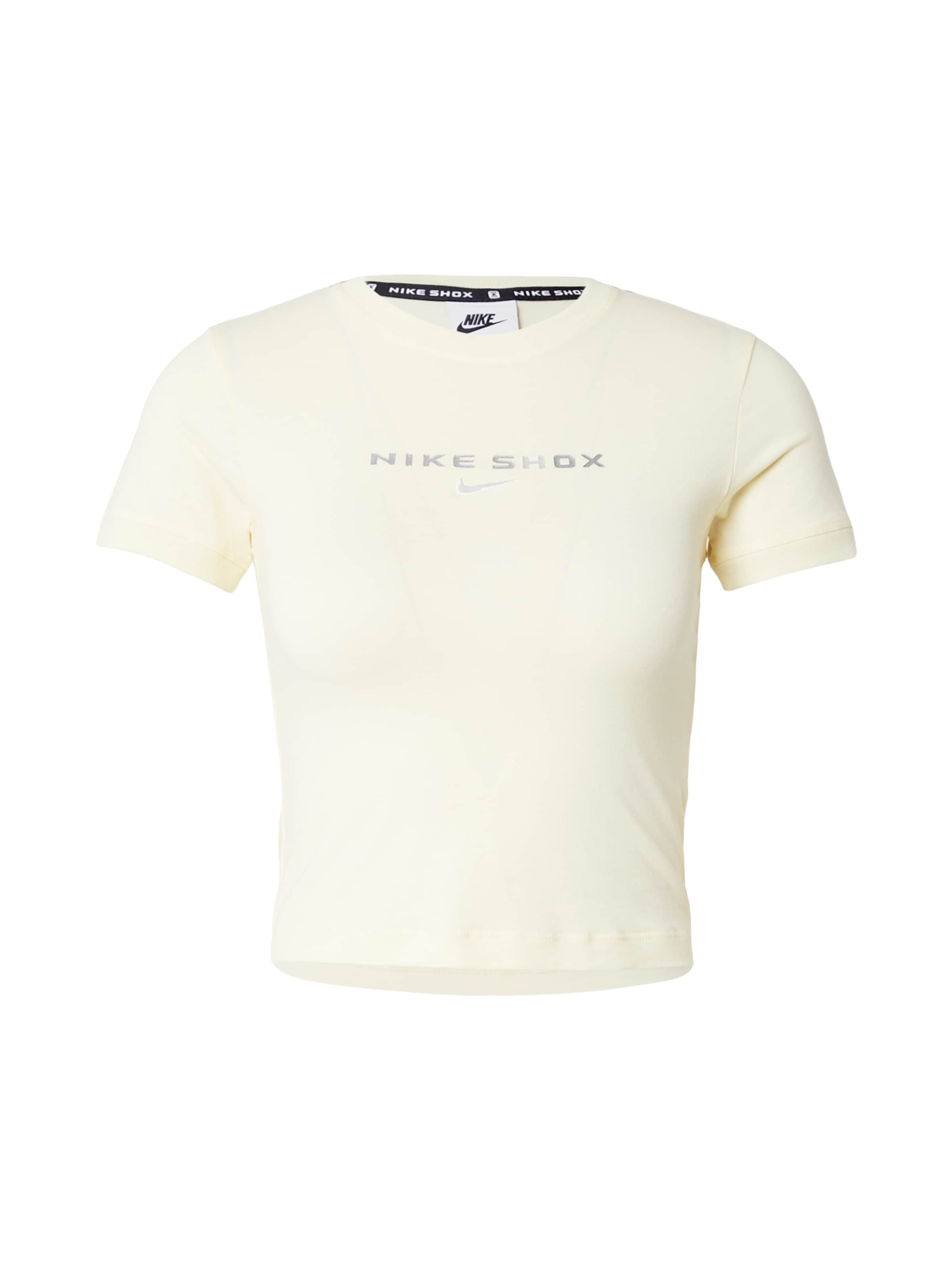 Nike Sportswear Shirt 'SHOX' in XS in Cream / Silver, Item view