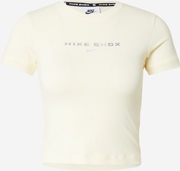 smėlio Nike Sportswear Marškinėliai 'SHOX': priekis