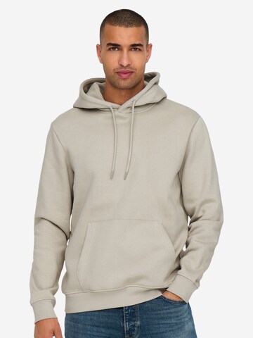 Only & Sons Sweatshirt 'Connor' in Beige