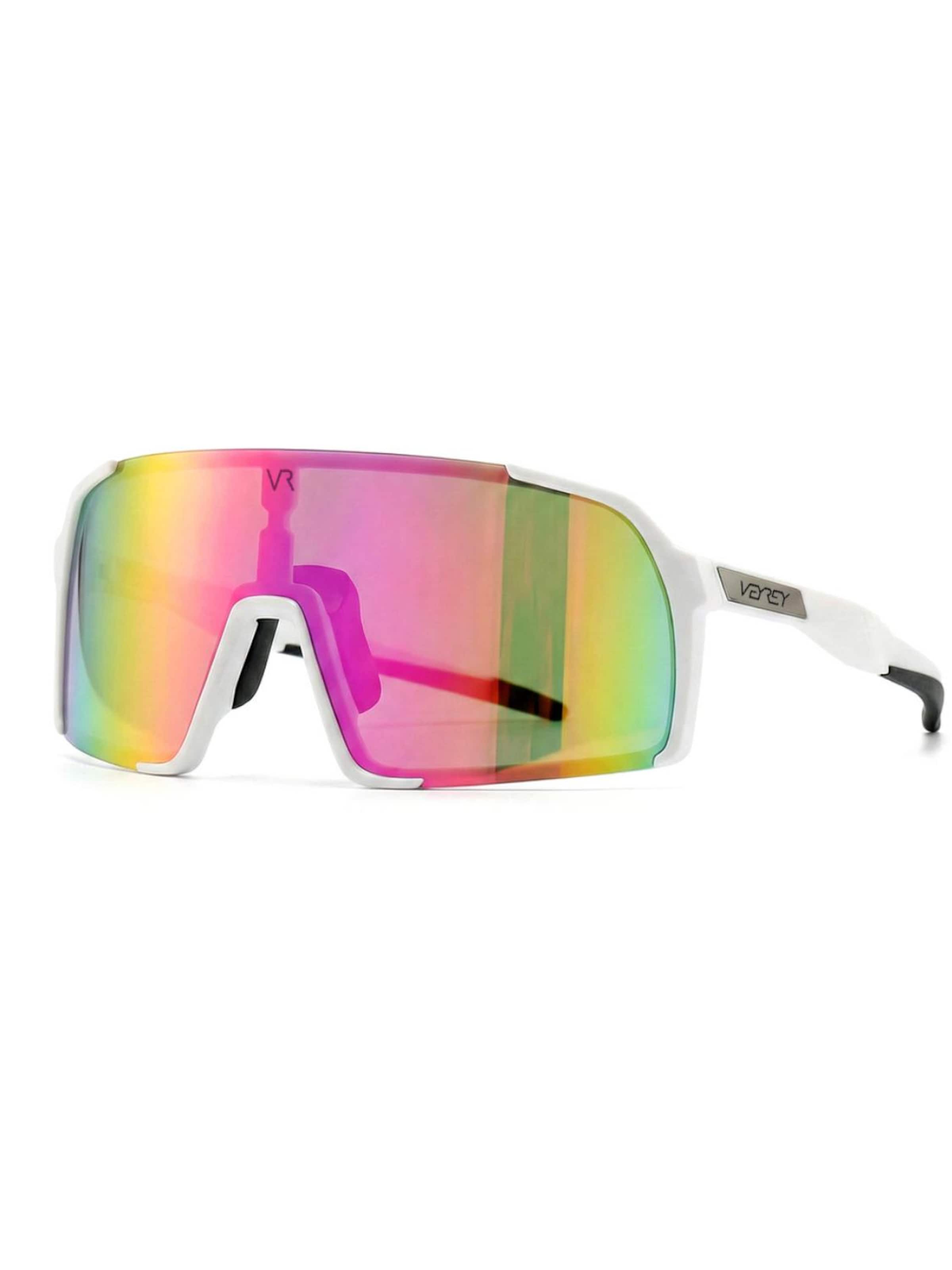 VEYREY Sports sunglasses 'Aeroblade' in Pink: front
