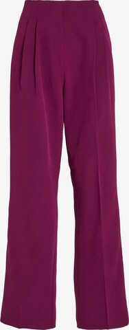 VILA Wide leg Pleat-Front Pants 'Angey' in Purple: front