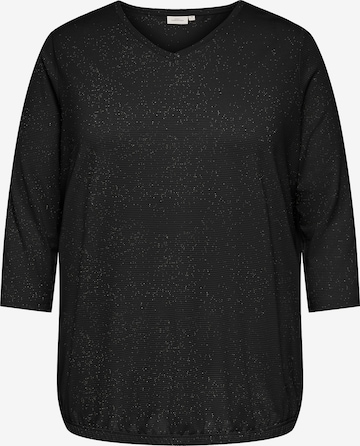 ONLY Carmakoma Bluse 'CARLINA' in Schwarz: Vorderseite