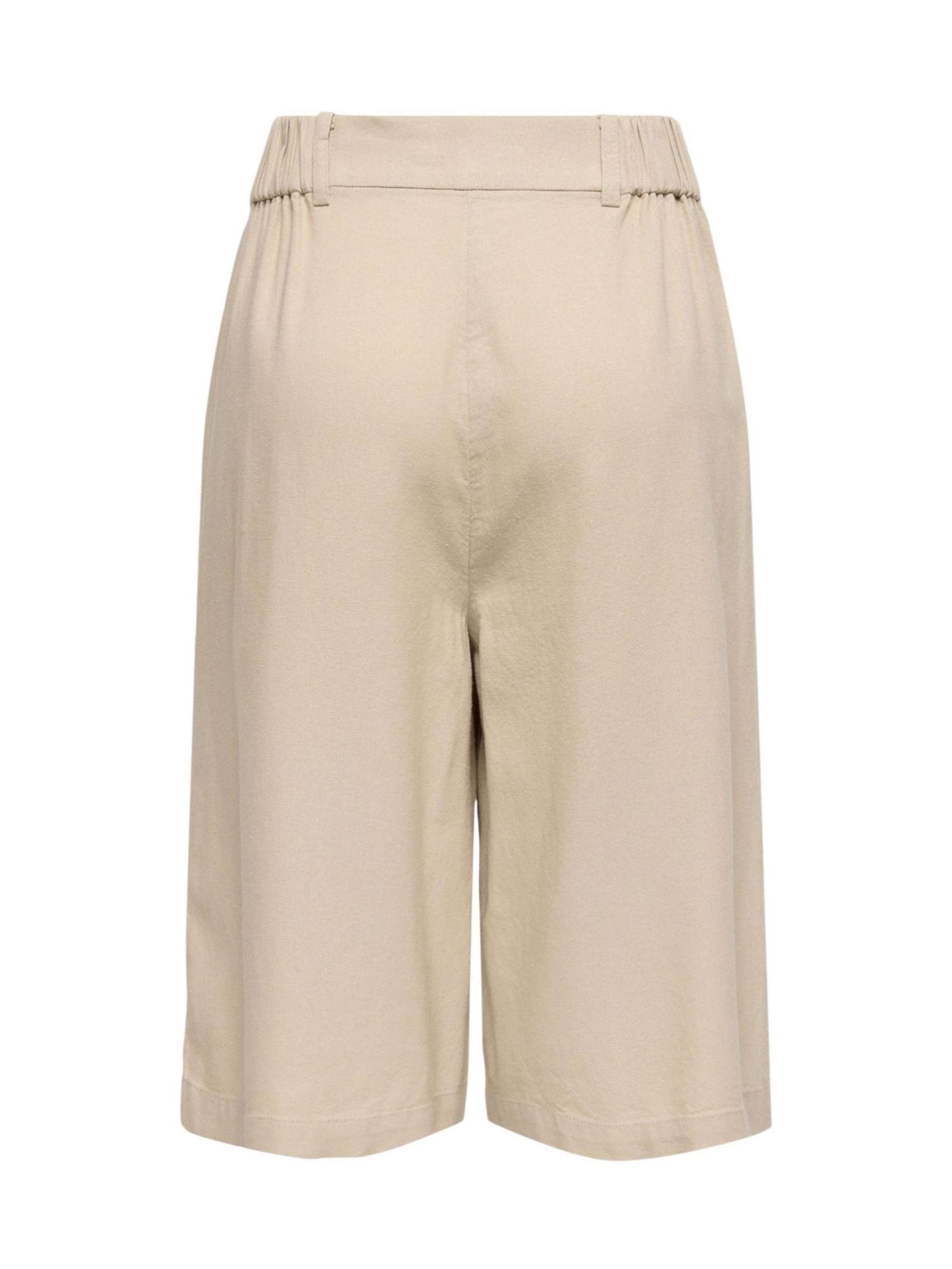 regular Pantaloni 'Onlgoa Hw Linen Bl Long Shorts Cc Tlr 15363720' di ONLY in beige