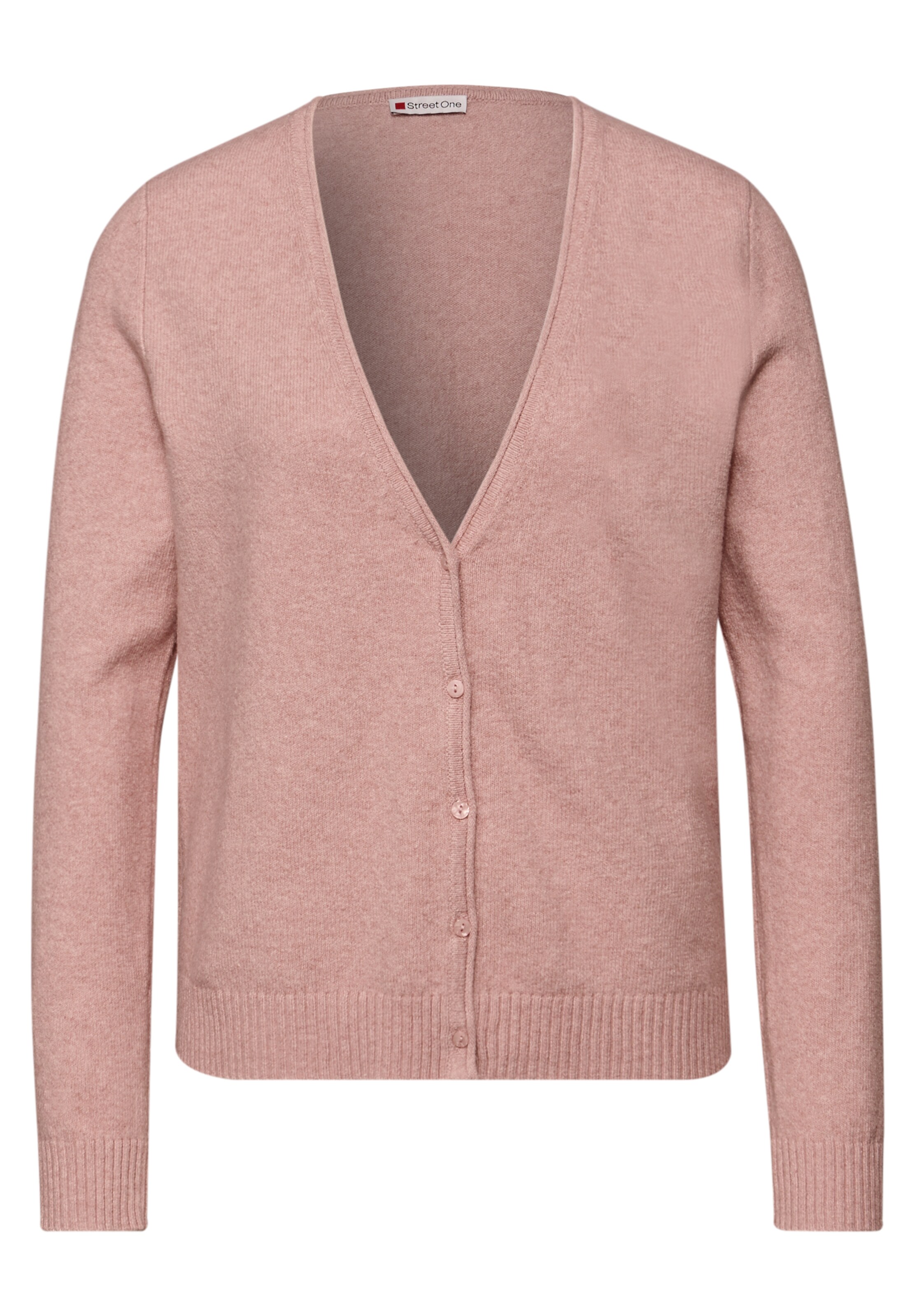 STREET ONE Strickjacke in Pink: Vorderseite