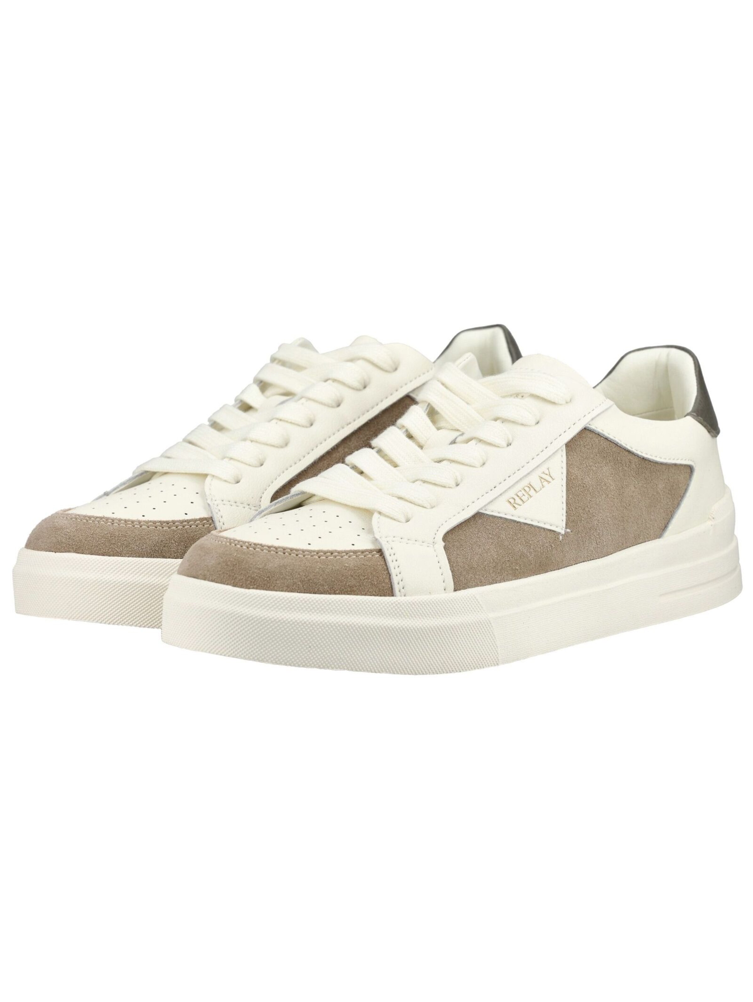 REPLAY Sneakers laag in Beige