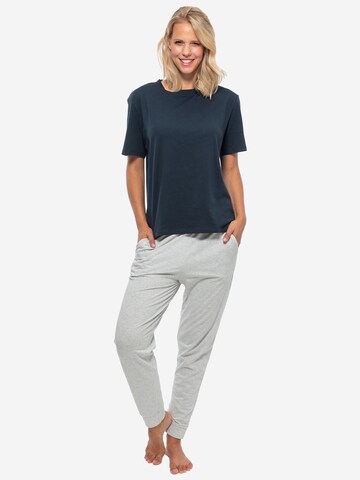 SCHIESSER Pajama 'Organic Cotton' in Grey