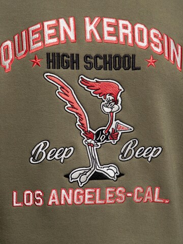 Queen Kerosin Übergangsjacke 'Beep Beep' in Grün