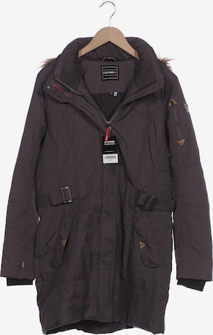 ICEPEAK Mantel XXL in Grau: Vorderseite