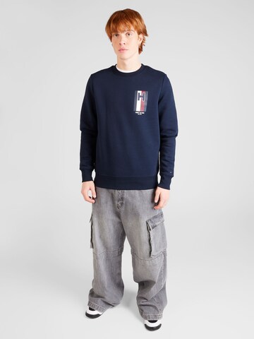 Felpa di TOMMY HILFIGER in blu