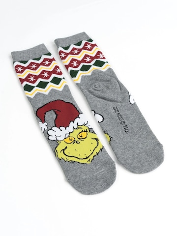The Grinch Socks 'XMAS' in Grey