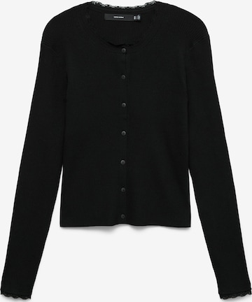 VERO MODA Kardigan 'VMWonder' w kolorze czarny: przód