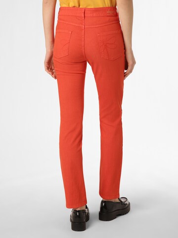 Coupe slim Pantalon 'Cora' ZERRES en orange