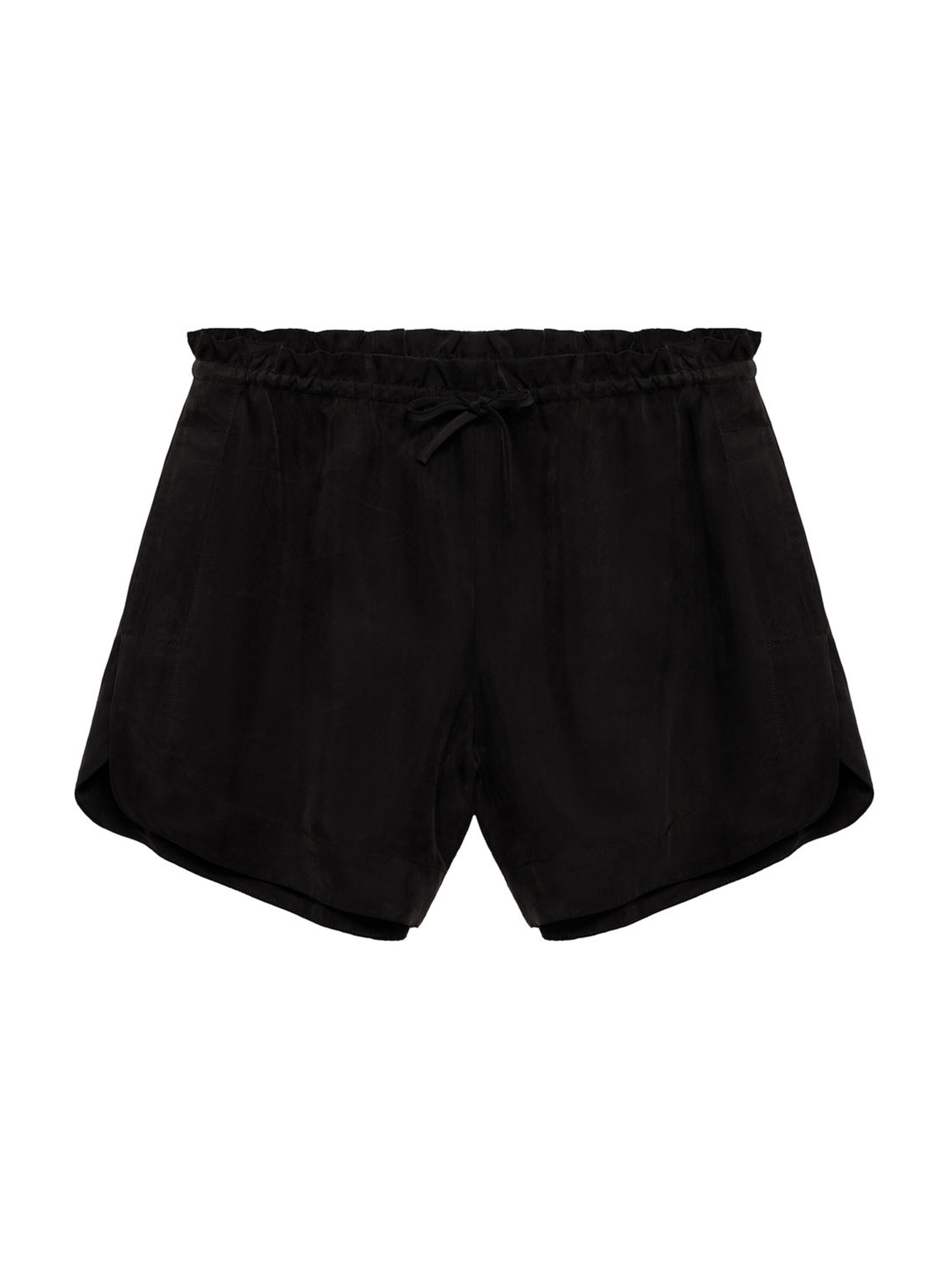 MANGO Normální Kalhoty 'Washy' – černá: přední strana