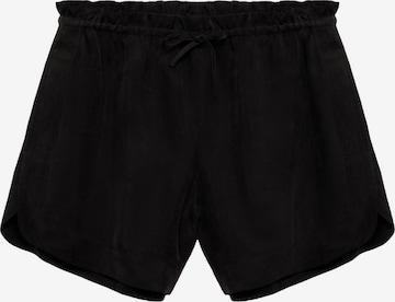 MANGOregular Hlače 'Washy' - crna boja: prednji dio