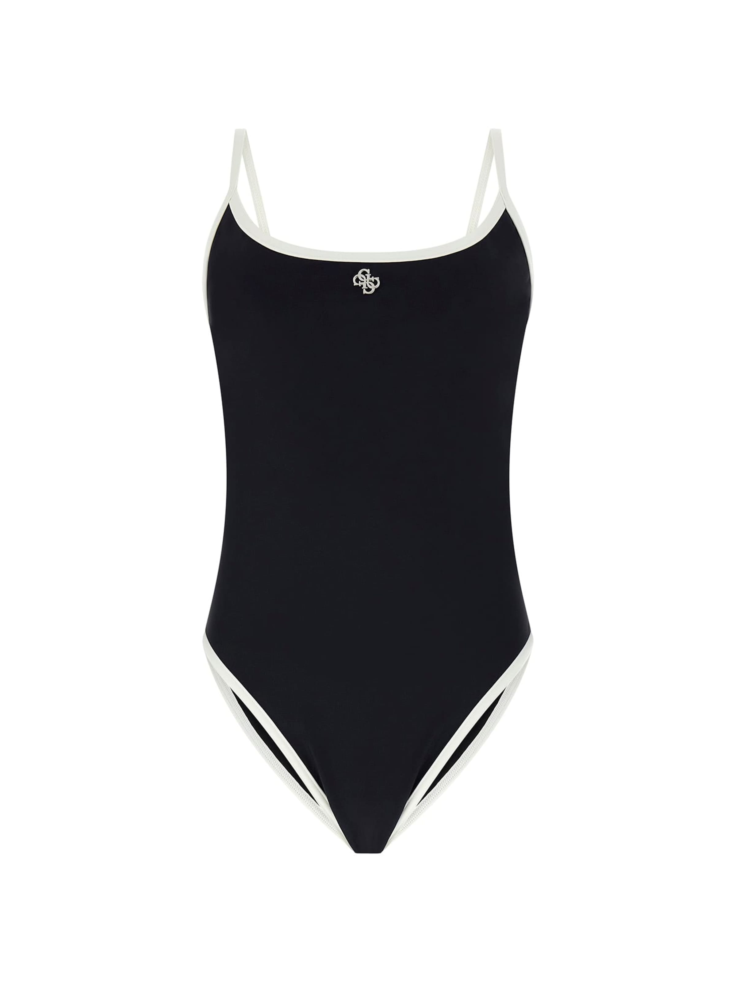 GUESS Bralette Swimsuit in Black: front
