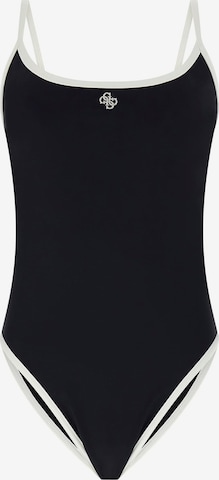 GUESS Bralette Swimsuit in Black: front