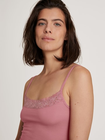 CALIDA Undershirt 'Natural Comfort Lace' in Pink