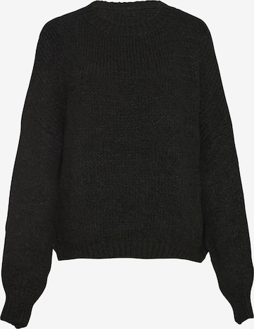 Lilavie Strickpullover ' Peggii ' in Schwarz: Vorderseite