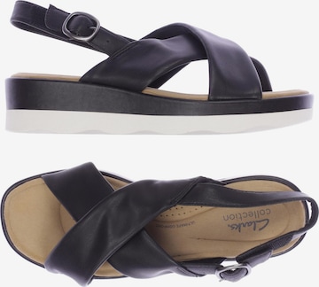 CLARKS Sandals & High-Heeled Sandals in 40 in Black: front