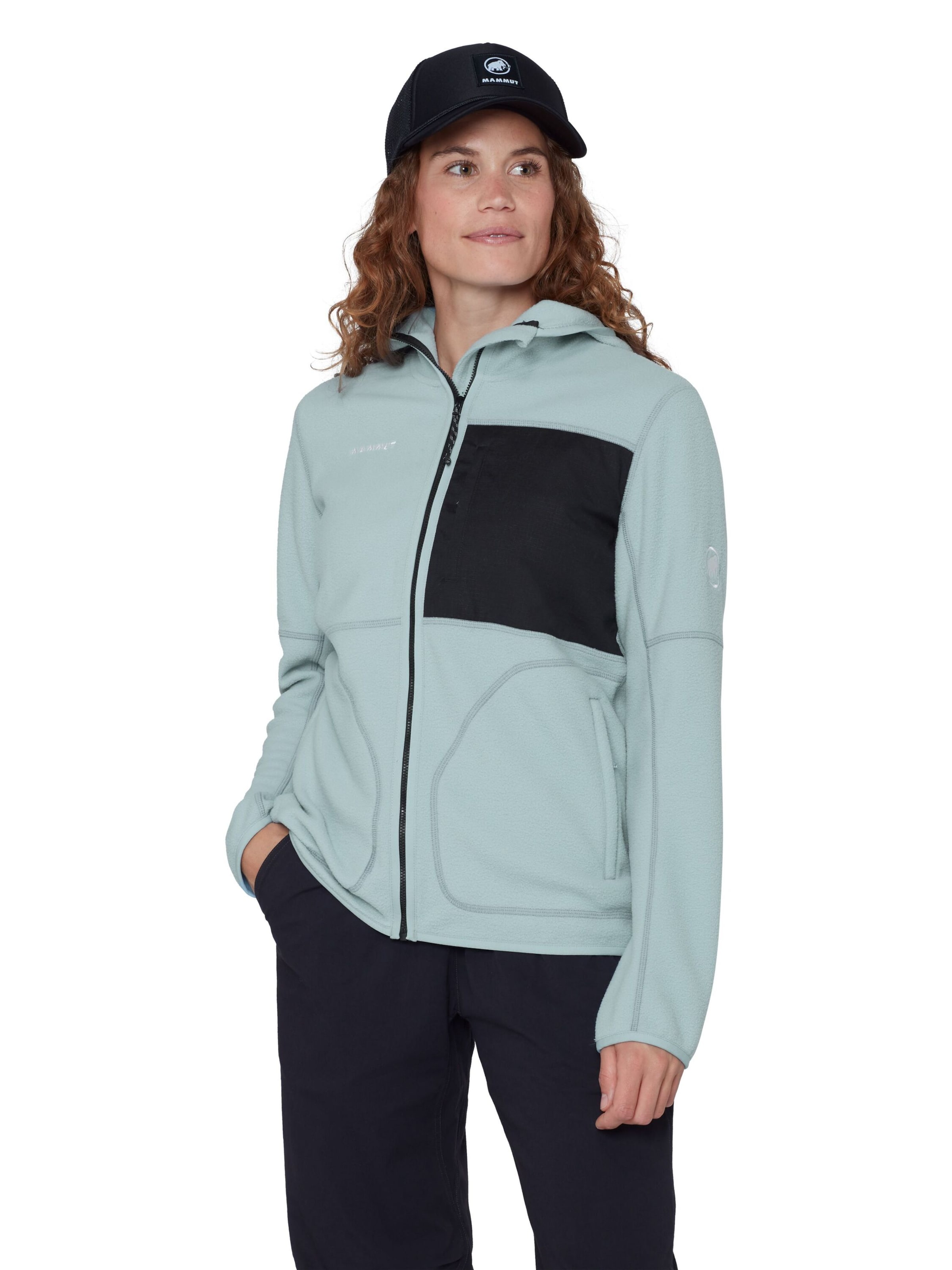 MAMMUT Athletic Fleece Jacket 'Tamaro' in Blue: front