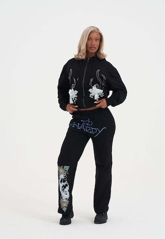 Ed Hardy - Pierna ancha Pantalón en negro