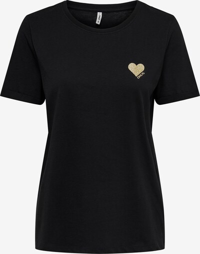 ONLY Shirt 'Kita' in gold / schwarz, Produktansicht