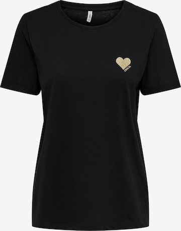 T-shirt 'Kita' ONLY en noir : devant