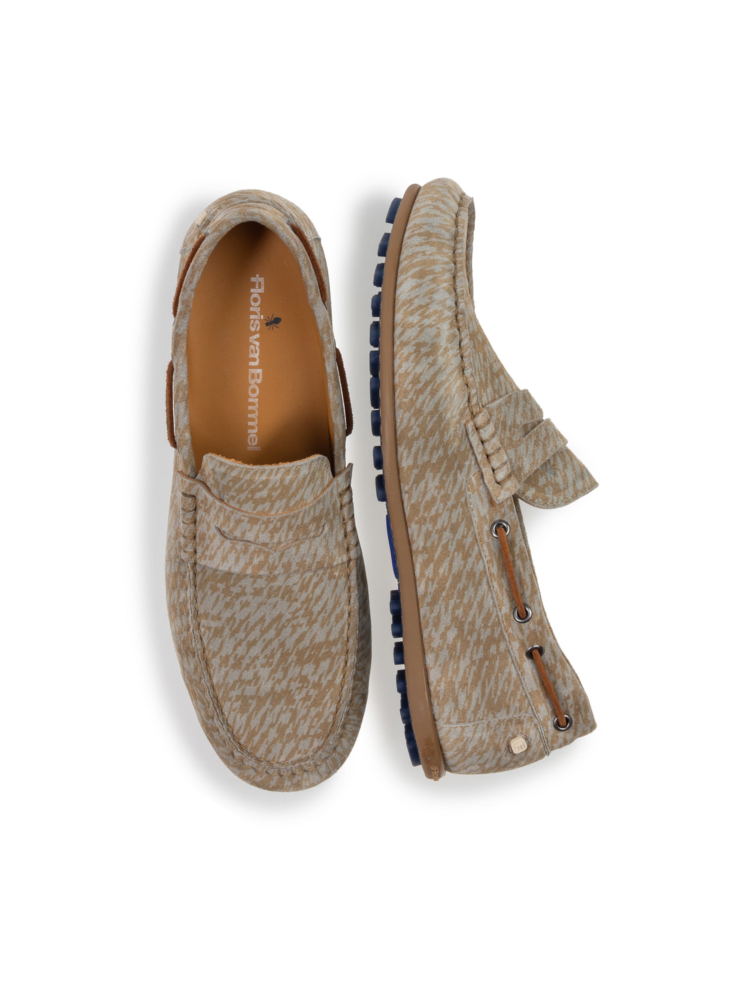 Mocassin 'De Drijver 02' Floris van Bommel en gris