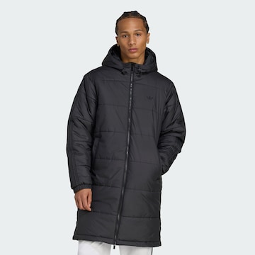 Palton de primăvară-toamnă 'Adicolor' de la ADIDAS ORIGINALS pe negru: față