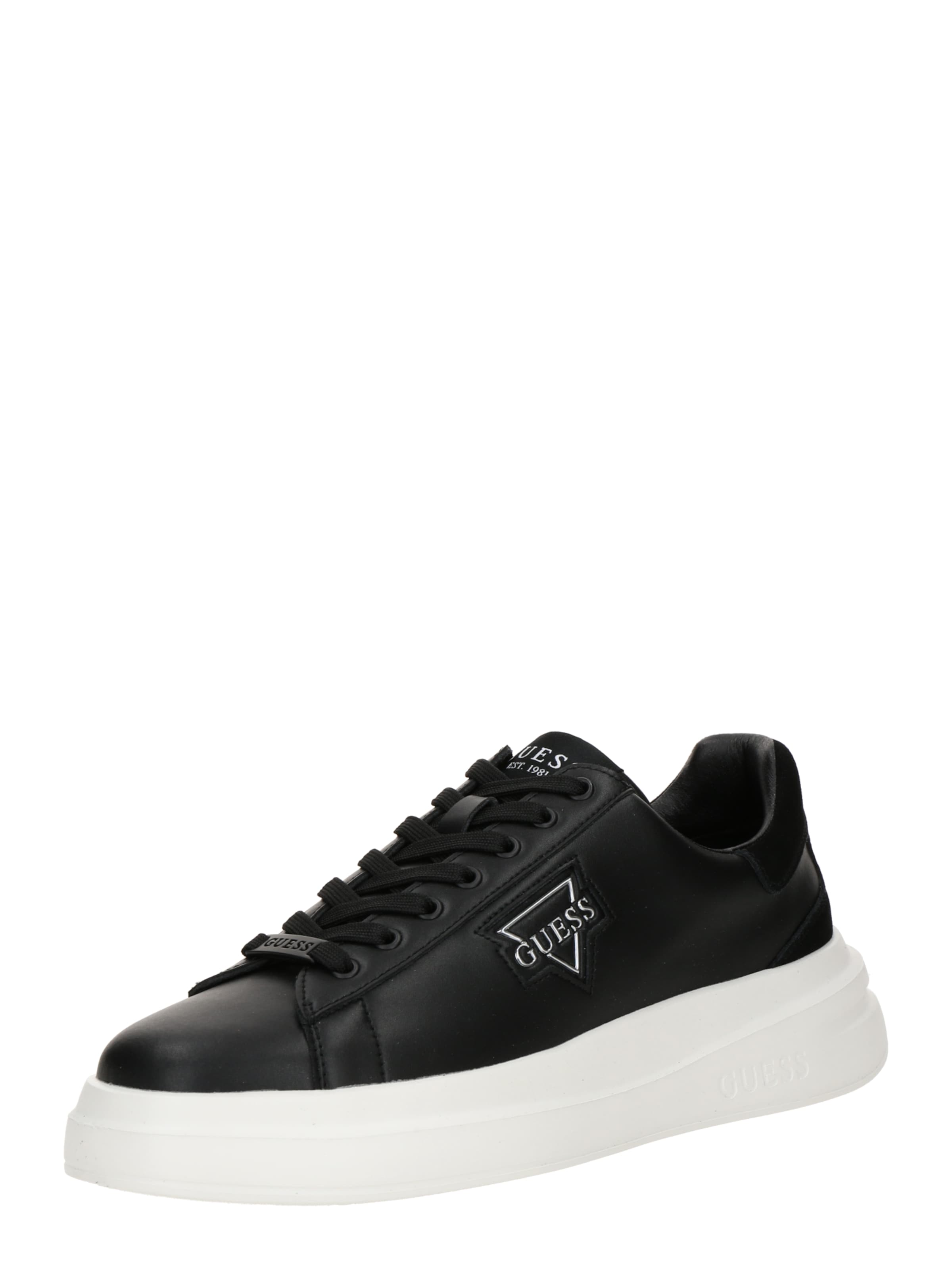 Sneaker low 'ELBAN' de la GUESS pe negru: față