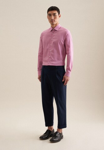 SEIDENSTICKER Slim fit Business Shirt 'Patch3' in Pink