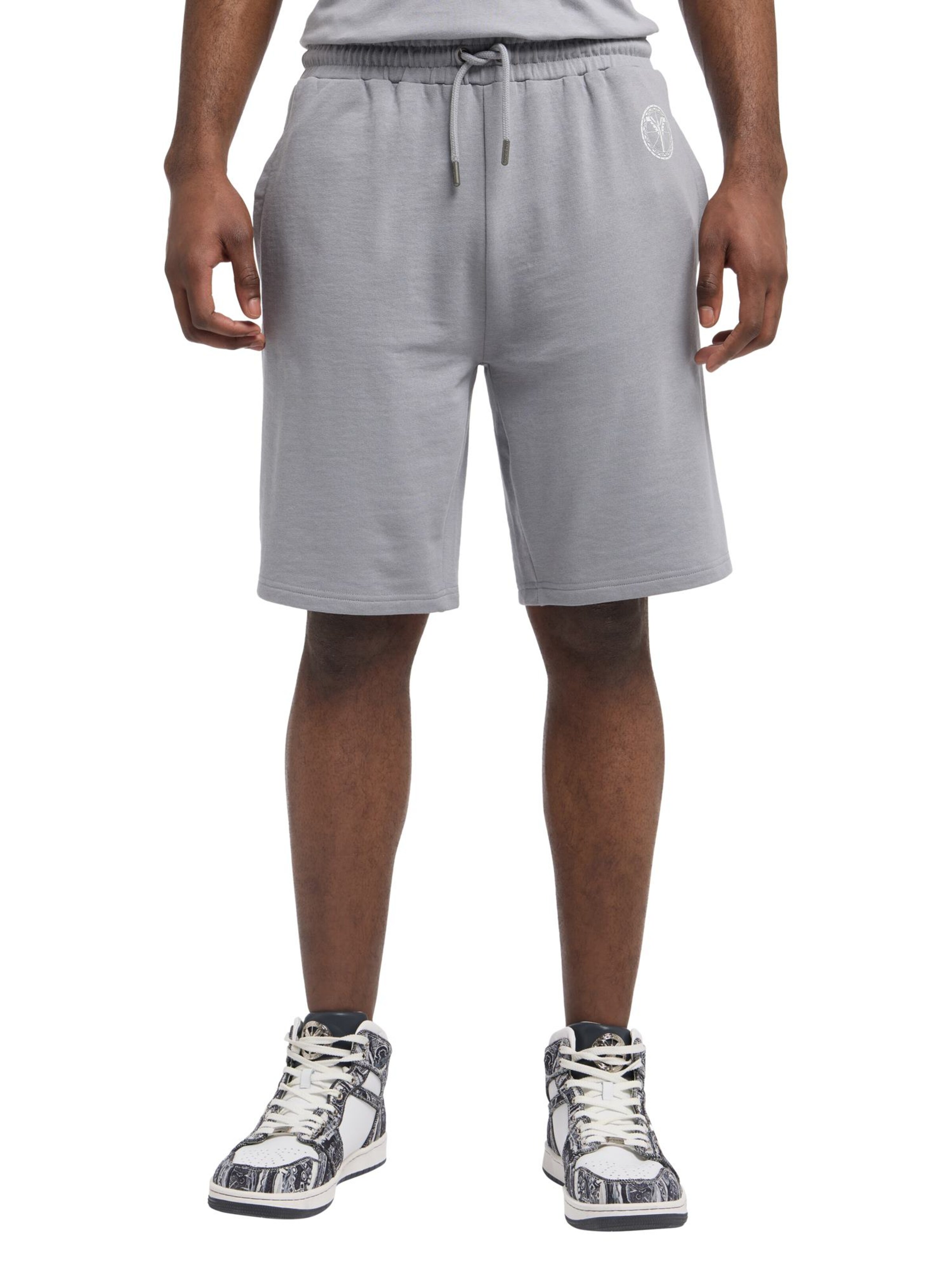 Carlo Colucci Regular Hose in Grau: Vorderseite