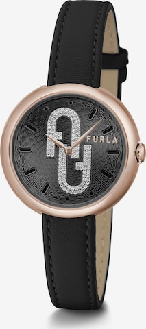 FURLA Analog Watch 'Cosy' in Black: front