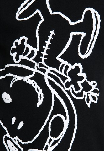 LOGOSHIRT Shirt 'Snoopy-Astronaut' in Black