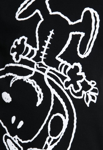 LOGOSHIRT Shirt 'Snoopy-Astronaut' in Black