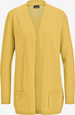 Goldner Strickjacke in Gelb: Vorderseite