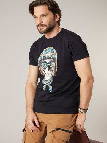 T-Shirt 'WANDER  ' Deeluxe en noir : devant