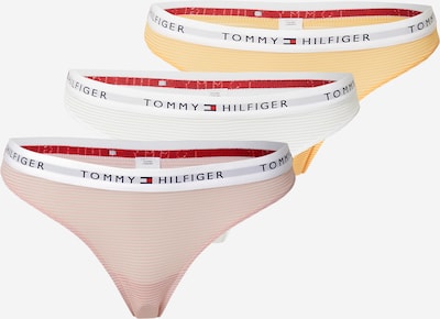 Tommy Hilfiger Underwear Tanga gaćice 'Essential' u koraljna / roza / crna / bijela, Pregled proizvoda